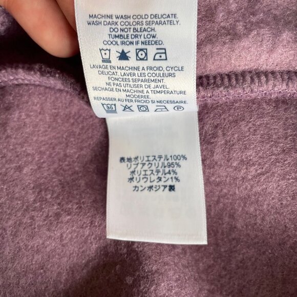 Lands End High Pile Fleece Pullover Sweatshirt Size Small Teddy Oversized‎ Cozy - Picture 7 of 8